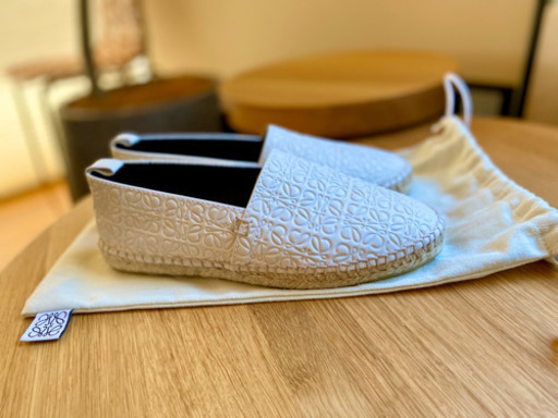 ロエベ39 エスパドリーユ フラットシューズ スリッポン スニーカー