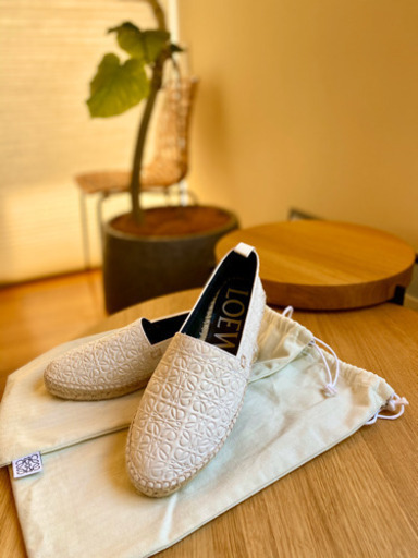 ロエベ39 エスパドリーユ フラットシューズ スリッポン スニーカー