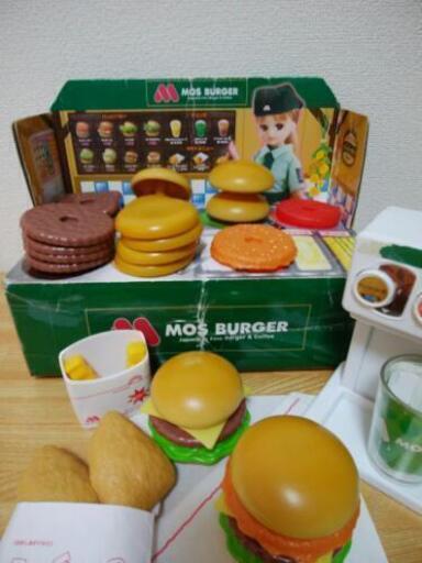 モスバーガー屋さんのおままごとセット まる 日野のおもちゃの中古あげます 譲ります ジモティーで不用品の処分