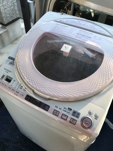 取引中2014年製シャープ洗濯乾燥機容量8キロ千葉県内配送無料。設置無料。