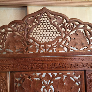 美品】手彫り アジアンパーテーション ついたて | bdmpiura.com