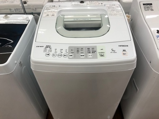 破格！6ヶ月動作保証付！HITACHI　全自動洗濯機　5.0kg　2013年製【トレファク所沢店】