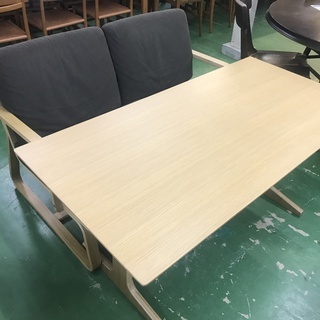 無印良品　リビングでもダイニングでもつかえるシリーズ　テーブルチェアセット