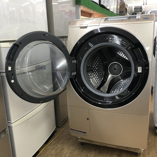 日立 9㎏[風アイロン]搭載 ドラム式洗濯乾燥機【BD-S7400L】S785 - 洗濯機
