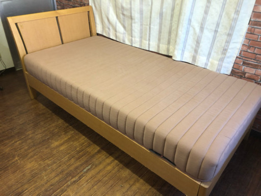 【送料無料】大塚家具 シングルサイズベッド マットレスセット