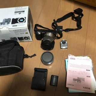 SONY NEX-5 ミラーレス　一眼　中古　おまけ付　ダブルズーム