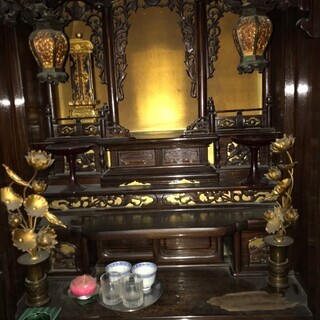 欅製 逸品 手作り 一品 仏壇 金 212cm 高級 伝統 無垢 豪華 国産品