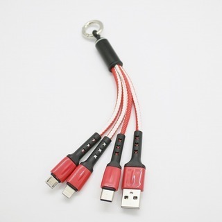 USB 3in1 充電 ケーブル iPhone Android ...