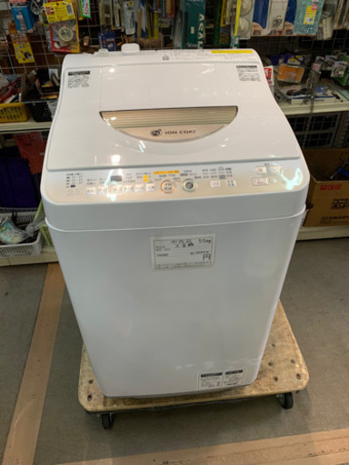 シャープ　5.5ｋｇ洗濯機　ES-T55E7-N　乾燥機能付き　2013年製　5.5ｋｇ