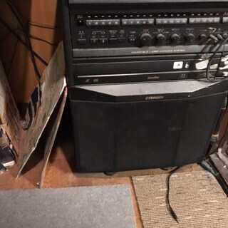 家庭用カラオケ フルセット パイオニア スピーカー レーザーディスク