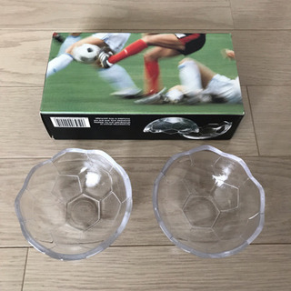 サッカーボールデザイン ガラス皿
