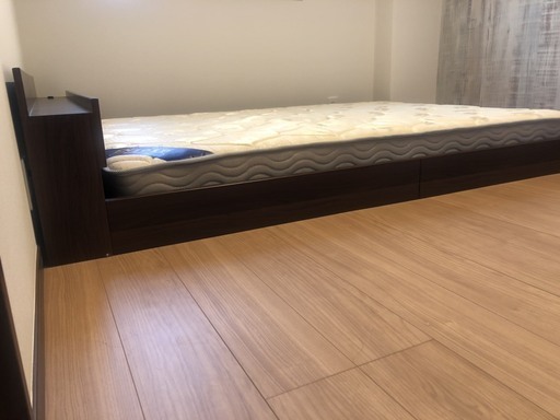 ベッド ダブル ローベッド すのこ ベッドフレームのみ 木製 超ロータイプフロアベッド