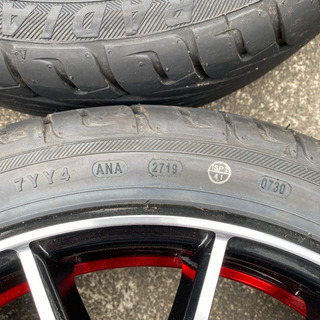 17インチ　アルミホイール　ほぼ　新品　アルミホイールタイヤセット　100 5h 今だけこの値段