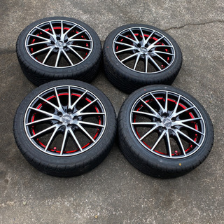 17インチ　アルミホイール　ほぼ　新品　アルミホイールタイヤセット　100 5h 今だけこの値段