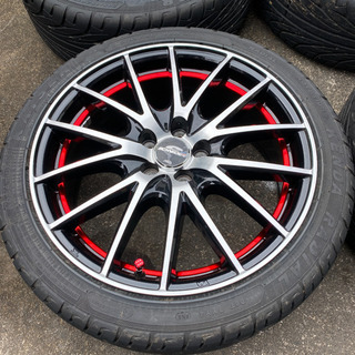 17インチ　アルミホイール　ほぼ　新品　アルミホイールタイヤセット　100 5h 今だけこの値段