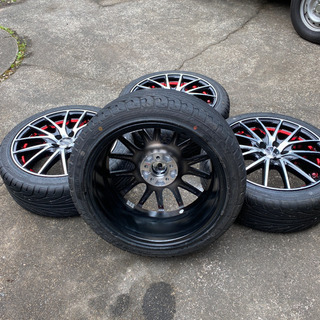 17インチ　アルミホイール　ほぼ　新品　アルミホイールタイヤセット　100 5h 今だけこの値段