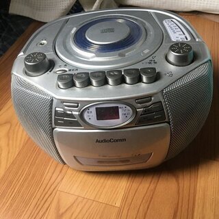 CD ラジカセ RCD-570K Audio Comm オーム電...
