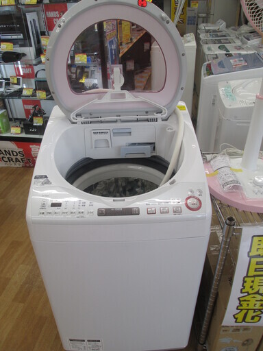 シャープ　洗濯機　ES-TX850　2015年式　8ｋｇ　中古品
