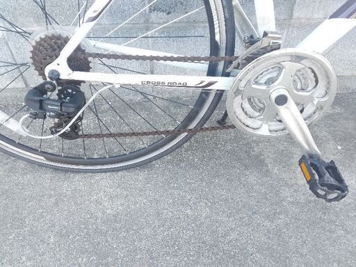 OYAMA ロードバイク MK2000 21段変速 ホワイト 配送無料