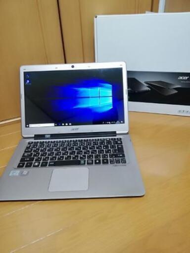 薄型、軽量ノートPC !スタイリッシュなシルバー】元箱有り 高性能core