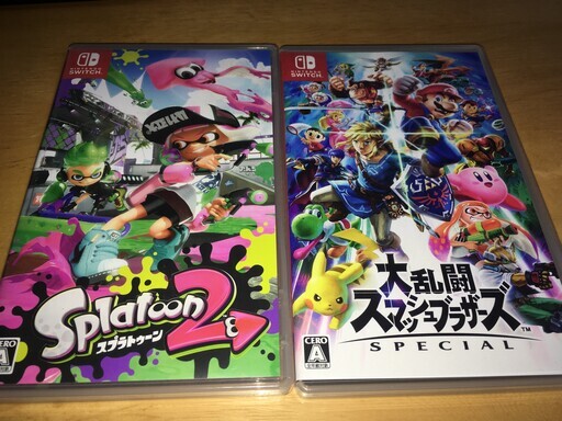 switchのカセット2本
