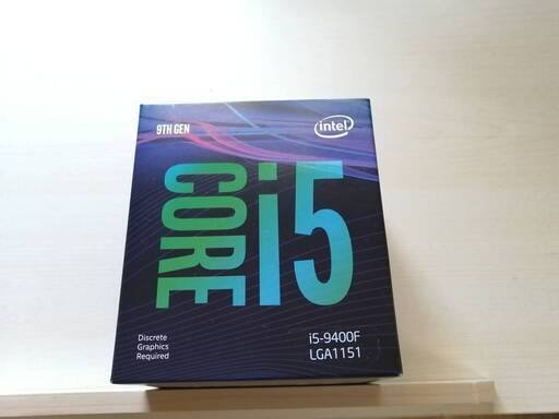[新品未開封]　インテルCPU　9THGEN　Core i5-9400F BOX　LGA1151  intel