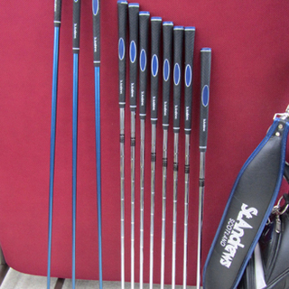 セントアンドリュース 左利き用ゴルフセット SAF-505 メンズ 11本組 キャディバッグ付 札幌市北区