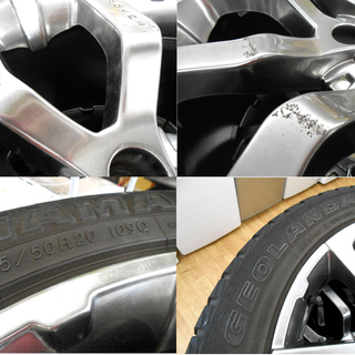 LANDROVER 20インチ 9JJ ET50 PCD120 社外品アロイホイール ヨコハマ