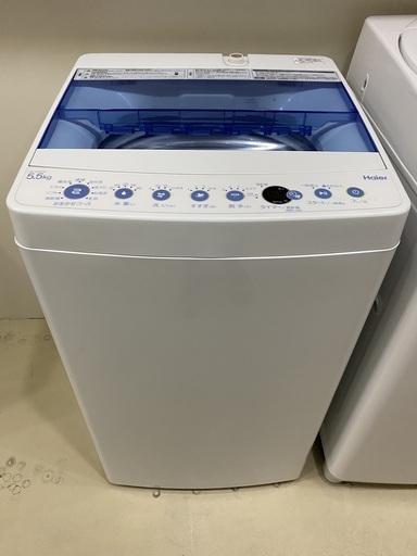 洗濯機 ハイアール Haier JW-C55CK 2018年製 5.5kg 中古品