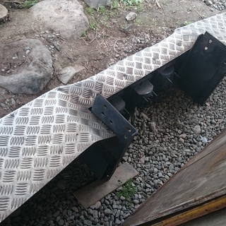 デコトラ リアバンパー サイドバンパー セット ステンレス ２ｔワイド？ 山形発 自社陸送あり