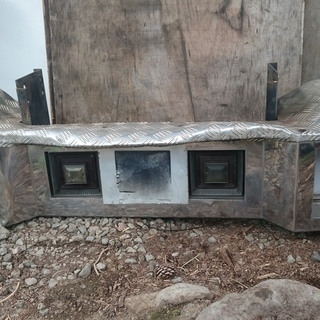 デコトラ リアバンパー サイドバンパー セット ステンレス ２ｔワイド？ 山形発 自社陸送あり