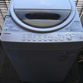 縦型洗濯機　TOSHIBA 6kg 2016年製