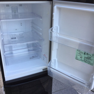 #3628 三菱 146L 2ドアノンフロン冷蔵庫 右開き サファイアブラック MR-P15EY-B