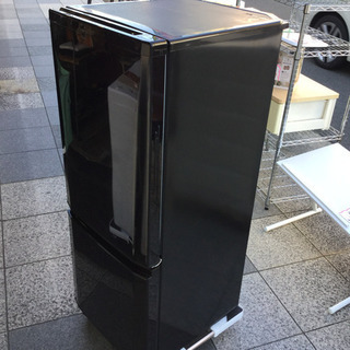 #3628 三菱 146L 2ドアノンフロン冷蔵庫 右開き サファイアブラック MR-P15EY-B