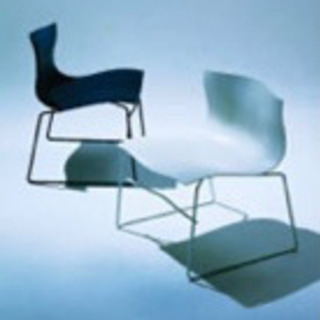 貴重！knoll ハンカチーフチェア　レザー張り