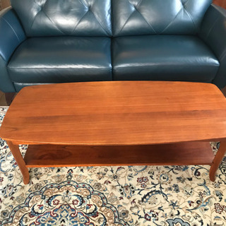 値下げ！コーヒーテーブル マホガニー無垢材 Pottery Barn ローテーブル