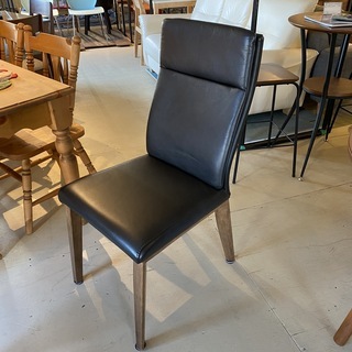 チェア ダイニングチェア 椅子 黒 レザー 中古品① | cnym.com.ar