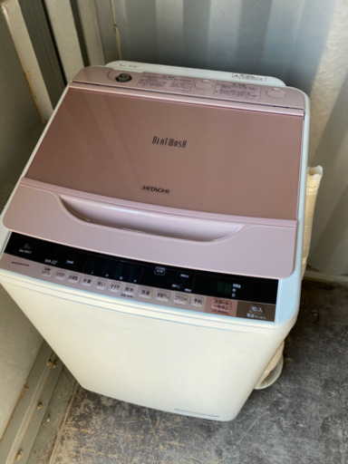 No.137 日立　8kg洗濯機　2016年　ピンク