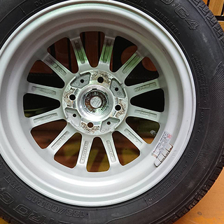 weds ウェッズ JOKER ジョーカー 13インチ 13×4.00B +45 ? 4×100 ZETRO C4 155/65R13 73T 15年製 アルミホイール(T1482wYGG)