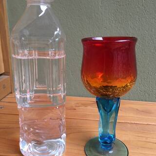 新品未使用 一点もの 超可愛い チューリップ型 創作 琉球グラス...