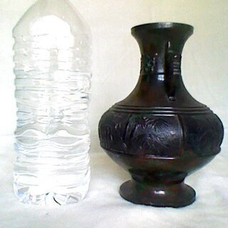 希少！　鋳物　ツボ　花瓶　壷　壺　アンティーク　古物