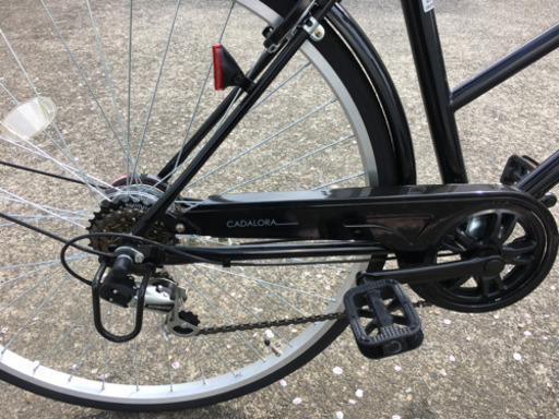 イオンバイクCADALORA 白 シティサイクル27inc 6段ギア 買物 街乗り