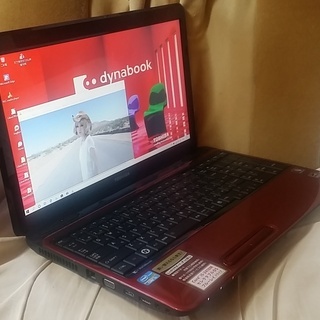 人気のレッド きれい】ブルーレイ Core i5搭載 東芝ノートパソコン