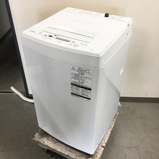 中古☆TOSHIBA 洗濯機 2018年製 4.5K