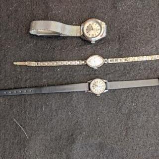 古いセイコー手巻きレディース腕時計３個