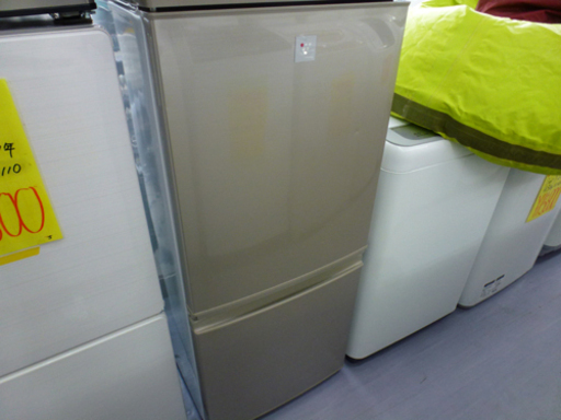 2ドア冷蔵庫 137リットル 2014年製 シャープ SJ-PD14Y-N ￥17,800-