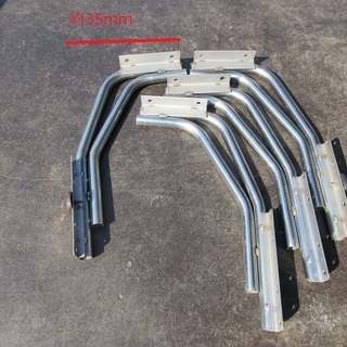 ♪サイドバンパー♪2段式仕様♪4本♪取付ステー♪美品♪ブラケット♪ステンレス製♪