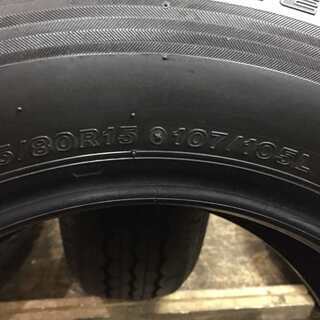 BS ECOPIA RD-613 195/80R15 107/105L LT 15インチ 夏タイヤ 4本 新車外し ハイエース キャラバン レジアス等 即決有　(VTE116) クレジットカード QR決済可能
