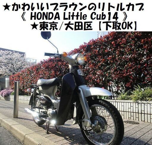 Hondaリトルカブ かわいいブラウンのlittle Cub14 東京 大田区 下取ok Gloucester 穴守稲荷のホンダの中古あげます 譲ります ジモティーで不用品の処分