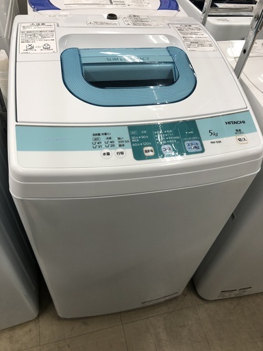 J272  洗濯機　日立 HITACHI 2014年製 5kg　　NW-5SR　取扱説明書付